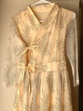 Korean Dress Modernized Traditional Wrap Dress Beautiful Lace Feminine